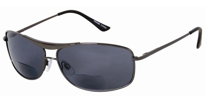 Classic metal aviator style frame in black, bronze or silver.