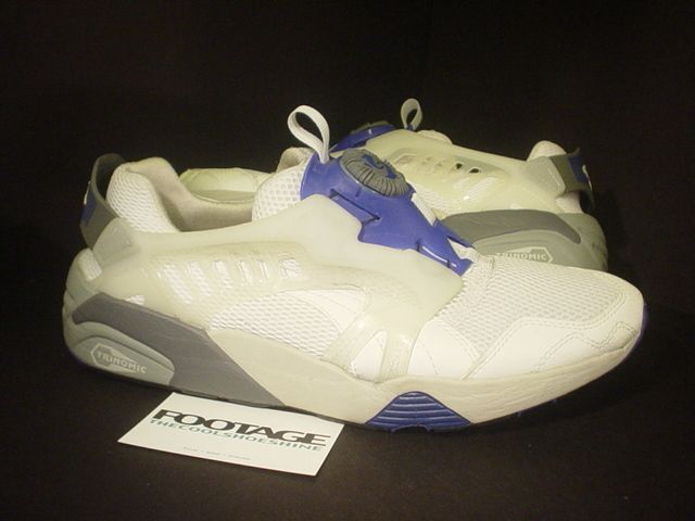 PUMA DISC BLAZE RUNNING SHOES NM II 2 WHITE GREY CONCORD PURPLE ROYAL 