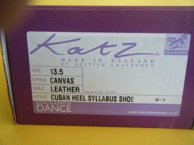 KATZ SYLLABUS CHARACTER DANCE SHOES CHILDS NIB 13.5  