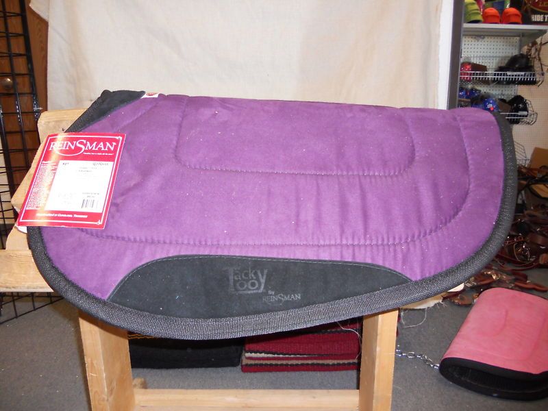 REINSMAN ROUND BARREL PAD PURPLE HORSE TACK  