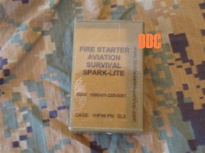 USAF Air Force Army Military Surplus Survival Vest SPARK LITE Fire 