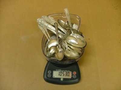 Solid Sterling Silver Lot Scrap or Use Bullion Collectible 1053 Grams 