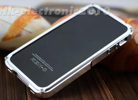 New Blade Metal Aluminum Bumper Case for iPhone 4 4G 4S Silver  