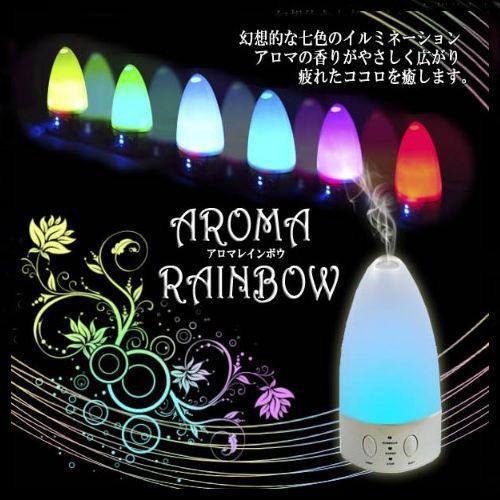   Aromatherapy Colorful LED Rainbow Ultrasonic Air Humidifier Diffuser