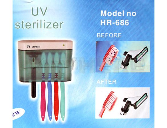 UV Light Toothbrush Sterilizer/Holder/Cleaner Bathroom  