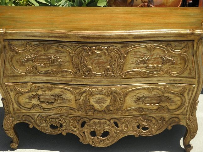 Spectacular Carved Italian Designer Bombay Commode NR  