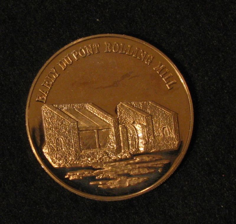 1834 Du pont Co. Founder Bronze Comm. Medal 37 mm  