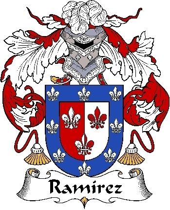 Family Crest 6 Decal  Spanish  Ramírez II  