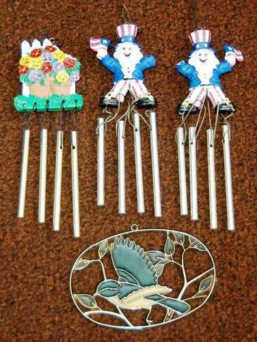 MINI WIND CHIMES BIRD WINDOW DECORATION  