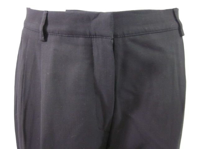 EMPORIO ARMANI Black Pleated Cuffed Pants Slacks Sz 42  