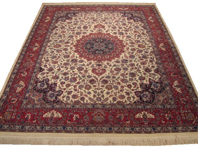 8X11 SILK& WOOL CHINESE 200 LINE RUG   