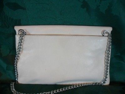 MICHAEL KORS VANILLA LEATHER SLOAN SHOULDER PURSE   CLUTCH  