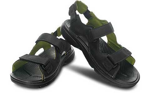 CROCS TOOKALI BLACK BLACK MENS VELCRO STRAPS Size 11 M 883503778696 