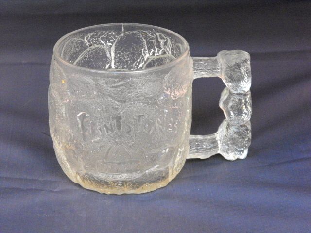 Flintstones McDonalds Rocky Road Glass Mug 1993  