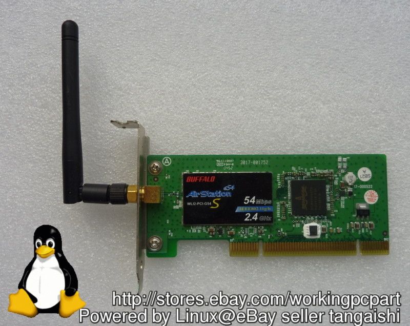 BUFFALO WLI2 PCI G54S 2.4GHZ 54M 802.11G LOW PROFILE LP  