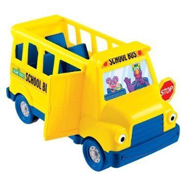 Sesame Street School Bus Vehicle Elmo & Grover Figures  