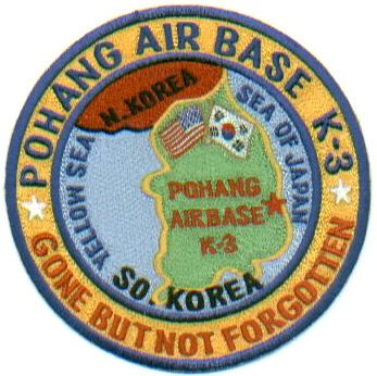 USAF BASE PATCH, POHANG AIR BASE, K 3, SOUTH KOREA  