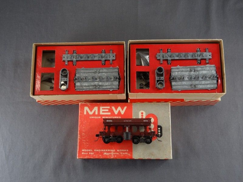 DTD TRAINS   HO SCALE LOT   3 MEW 12 YARD SIDE DUMP CAR KITS B&O AT&SF 