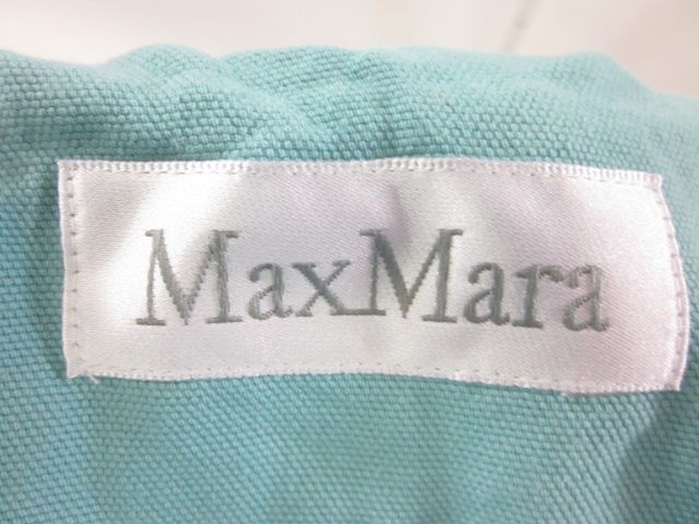 MAX MARA Teal Cotton Button Front Blazer Jacket Sz 8  