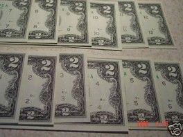 US All 12 Dist. Set 1976 $2 BILL Federal bank Notes A L  