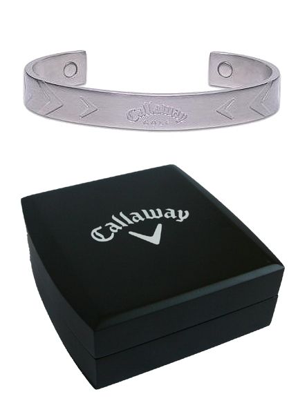 NEW Callaway Golf X Series Chevron Cuff Ionetix Bracelet   Silver 7 