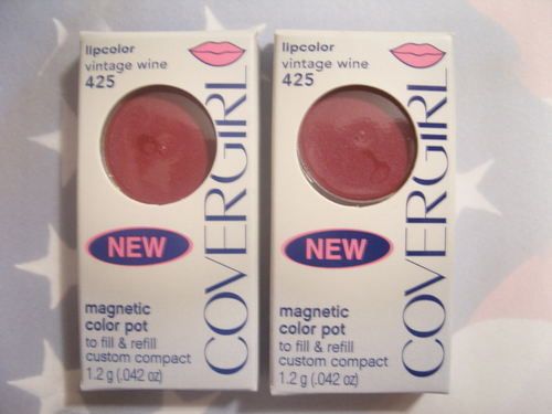 Lot of 2 COVER GIRL Lipstick Color Pot 425 VINTAGE WINE  