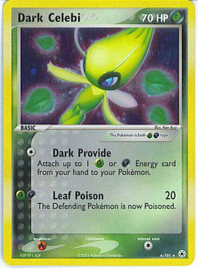 Dark Celebi 4/101 EX Hidden Legends HOLO NEAR/MINT Pokemon  