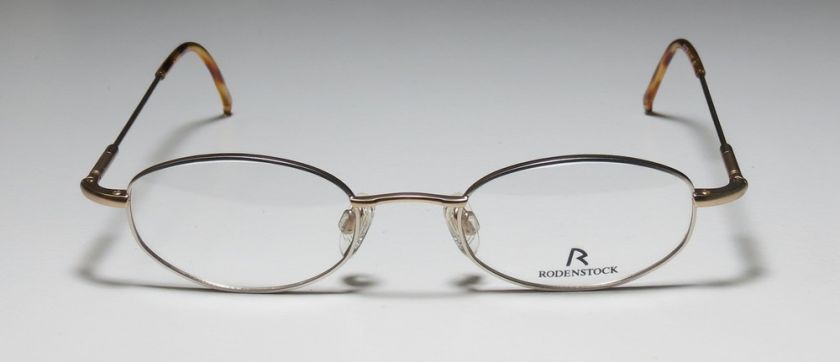 NEW RODENSTOCK R4259 47 20 135 GOLD RX ABLE DEMO LENSES EYEGLASS 