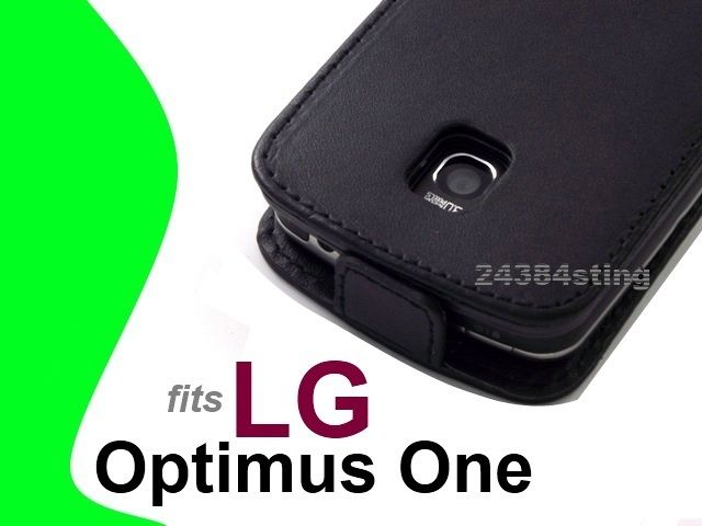 LEATHER FLIP CASE COVER POUCH for LG OPTIMUS ONE P500  