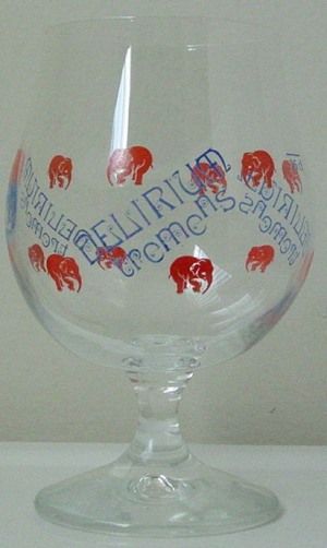 DELIRIUM TREMENS Tulip Shape Belgium BEER Glass   Rare  