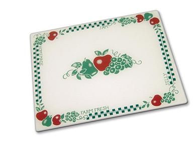 CORELLE FARM FRESH 15 x 12 GLASS COUNTER SAVER BOARD  