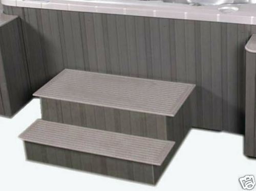 Hot Tub Steps   Two Tier PermaWood w/Permastone Treads  