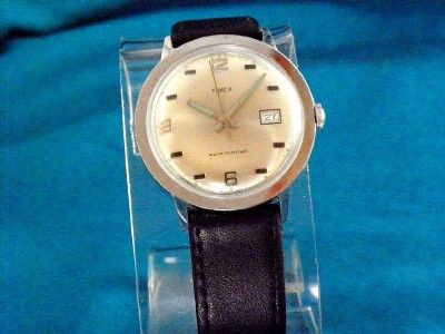 VINTAGE 1972 TIMEX MARLIN MENS CHROME PLATED MECHANICAL WATCH  