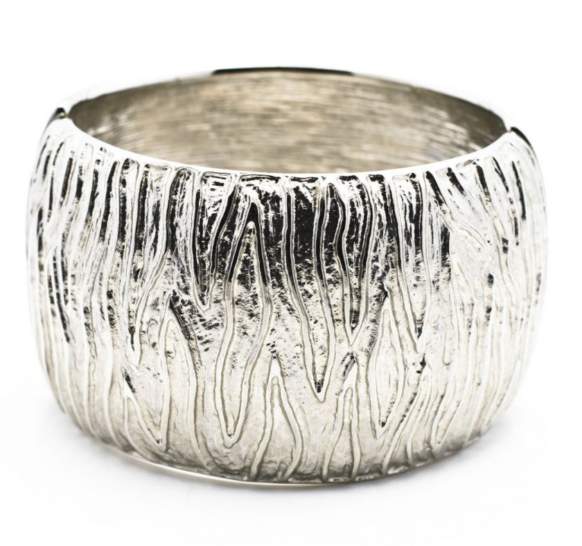 Kenneth Jay Lane Textured Zebra Print Cuff Bracelet  