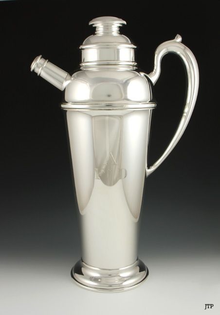 FAB 1930s REDLICH & CO STERLING HUGE COCKTAIL SHAKER  