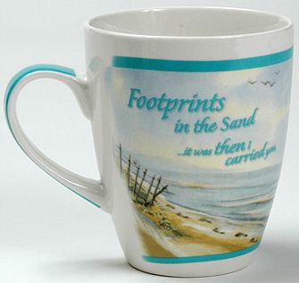 GIFT MUG  Footprints in the Sand  