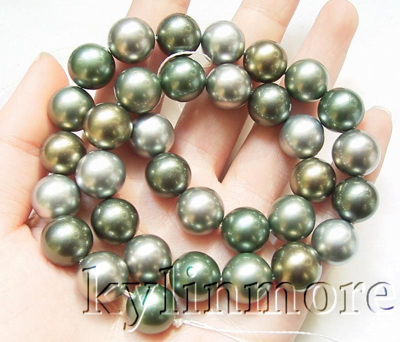 8BE01039a 12MM AAA Multi Color Sea Shell Pearl Bead 15  