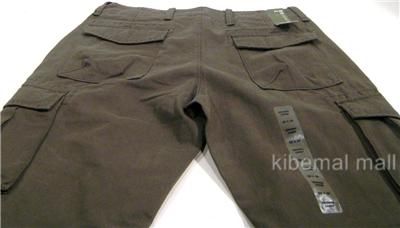 NWT~GAP Original Cargo Pant Olive Drab Front Welt Pockets 2 Cargo 