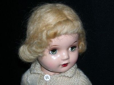 VINTAGE COMPOSITION ROLLER SKATE SHIRLEY TEMPLE 18 DOLL ~ MARKED PL 