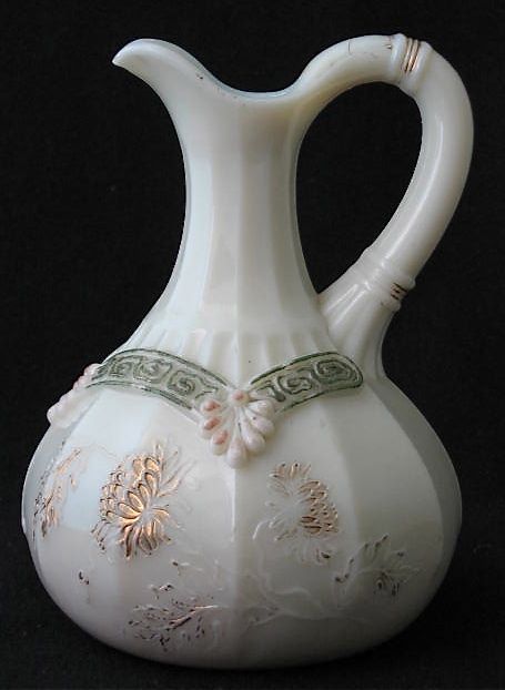 Northwood dec. custard CHRYSANTHEMUM SPRIG cruet APG  