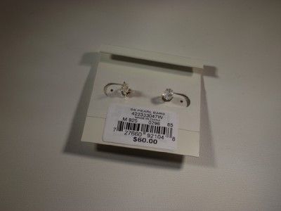 NEW Sterling Silver Fresh water PEARL Earrings Classic  