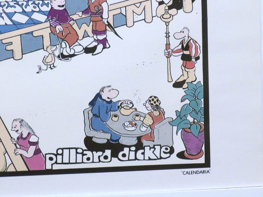 1980 PILLIARD DICKLE Calendar Poster printed in 1979  