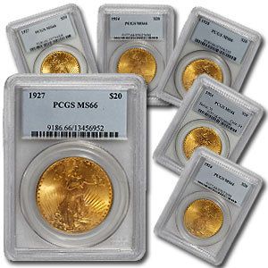 Ultra Gem MS66 St Gauden $20 Double Eagle PCGS  