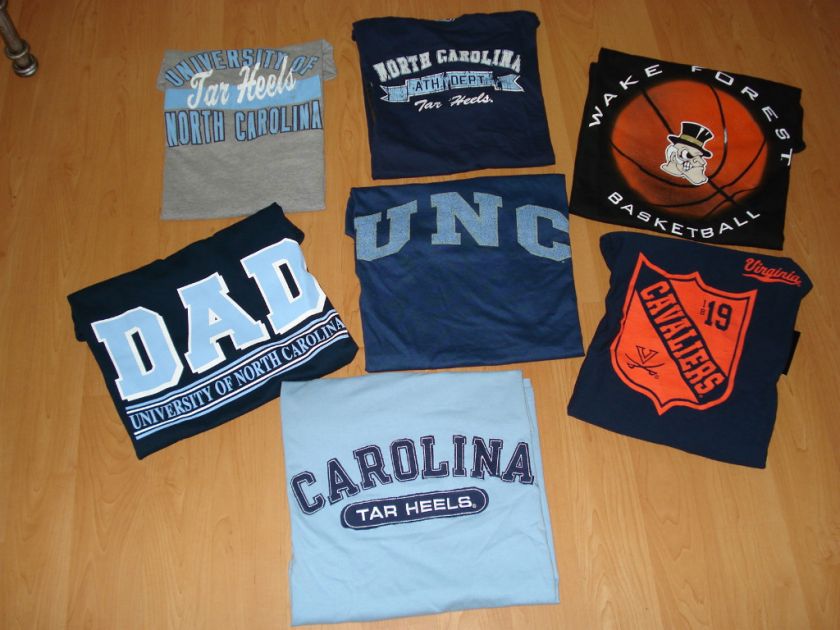 UNC, UVA or Wake Forest Mens Short Sleeved Tshirt, NWT  