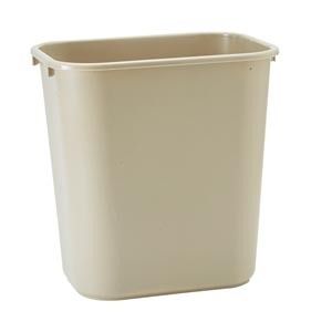 Rubbermaid Plastic Trash Can Wastebasket Beige 7 Gallon  