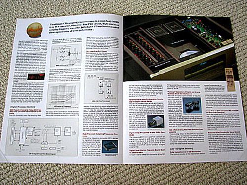 Accuphase DP 75 CD player brochure, ENGLISH edition  