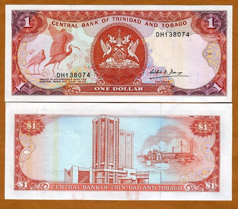 Trinidad and Tobago, 1 dollar, 1985, P 36 (36b), UNC  