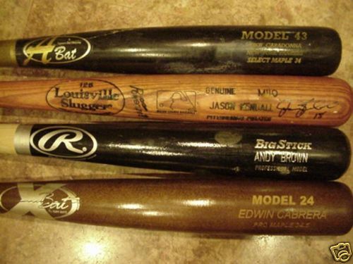 EDWIN CABRERA GAME USED X BAT NEW YORK YANKEES w/COA  