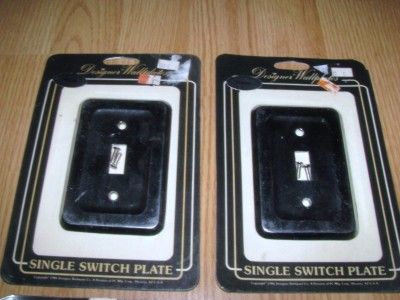 vintage modern chrome switchplates switch plates NOS  