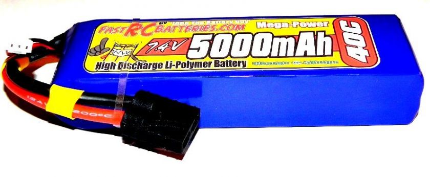 TRAXXAS SLASH 4X4~40C 7.4V 5000mAH LIPO~STAMPEDE 4X4  